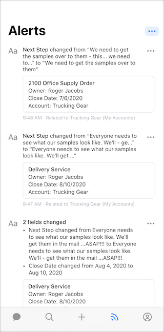 Alertes Salesforce Anywhere Alertes Salesforce Anywhere