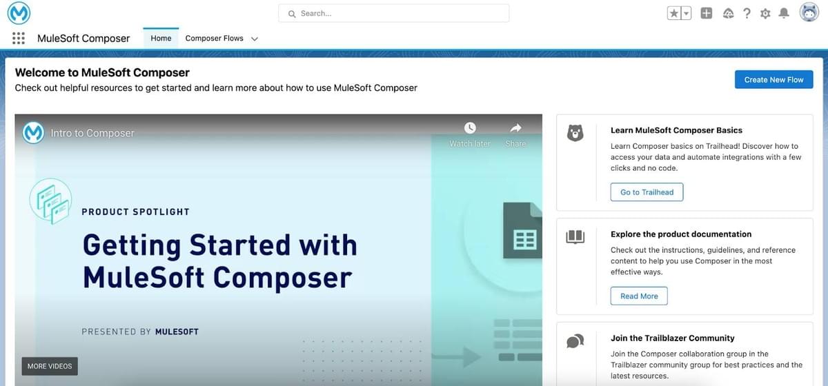Mulesoft Composer pour Salesforce Mulesoft Composer pour Salesforce