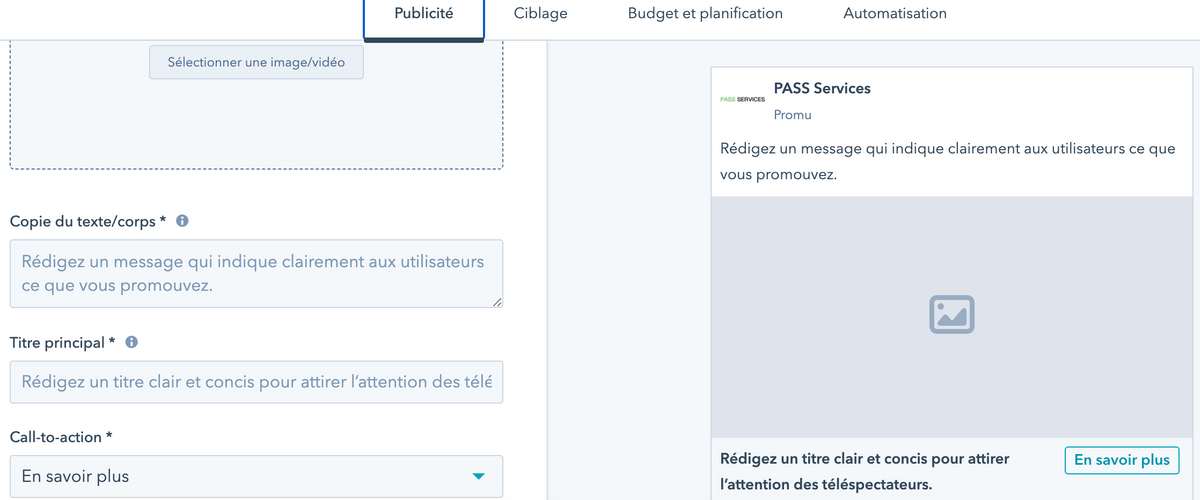 Création d'une campagne publicitaire LinkedIn dans Hubpsot Création d'une campagne publicitaire LinkedIn dans Hubpsot