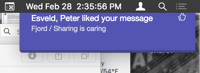 Notification Microsoft Teams pour MacOS Notification Microsoft Teams pour MacOS