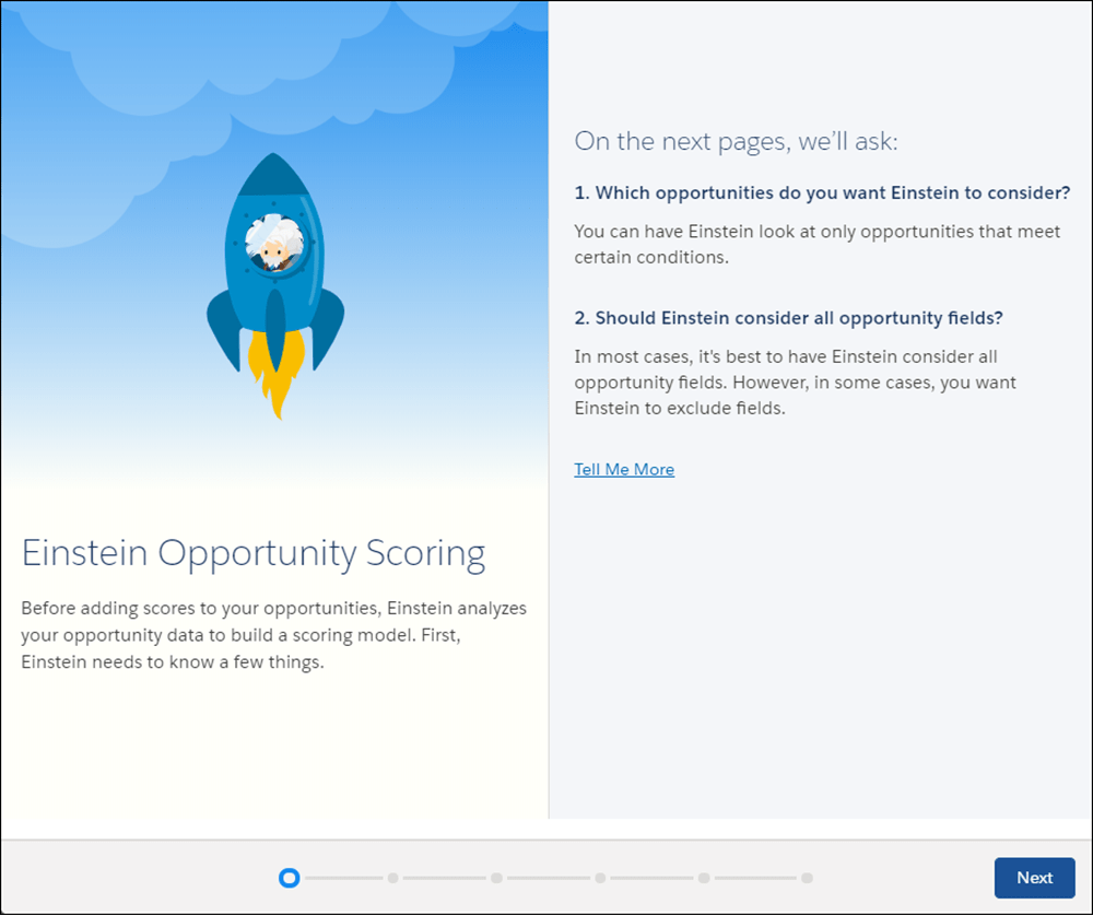 Mise à jour du modèle de scoring dans Salesforce Einstein Opportunity Scoring Mise à jour du modèle de scoring dans Salesforce Einstein Opportunity Scoring