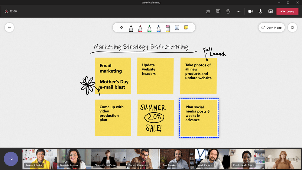 Sticky notes avec Whiteboard sur le web Sticky notes avec Whiteboard sur le web