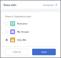 Définition de l'étendue du partage du mail capturé dans Salesforce Définition de l'étendue du partage du mail capturé dans Salesforce