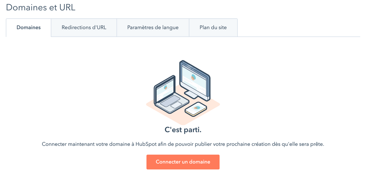 L'outil de connexion de domaine Hubspot L'outil de connexion de domaine Hubspot