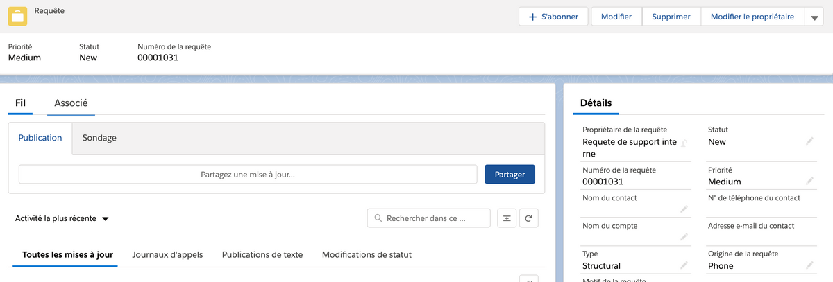Requête Salesforce automatiquement assigné par une règle Requête Salesforce automatiquement assigné par une règle