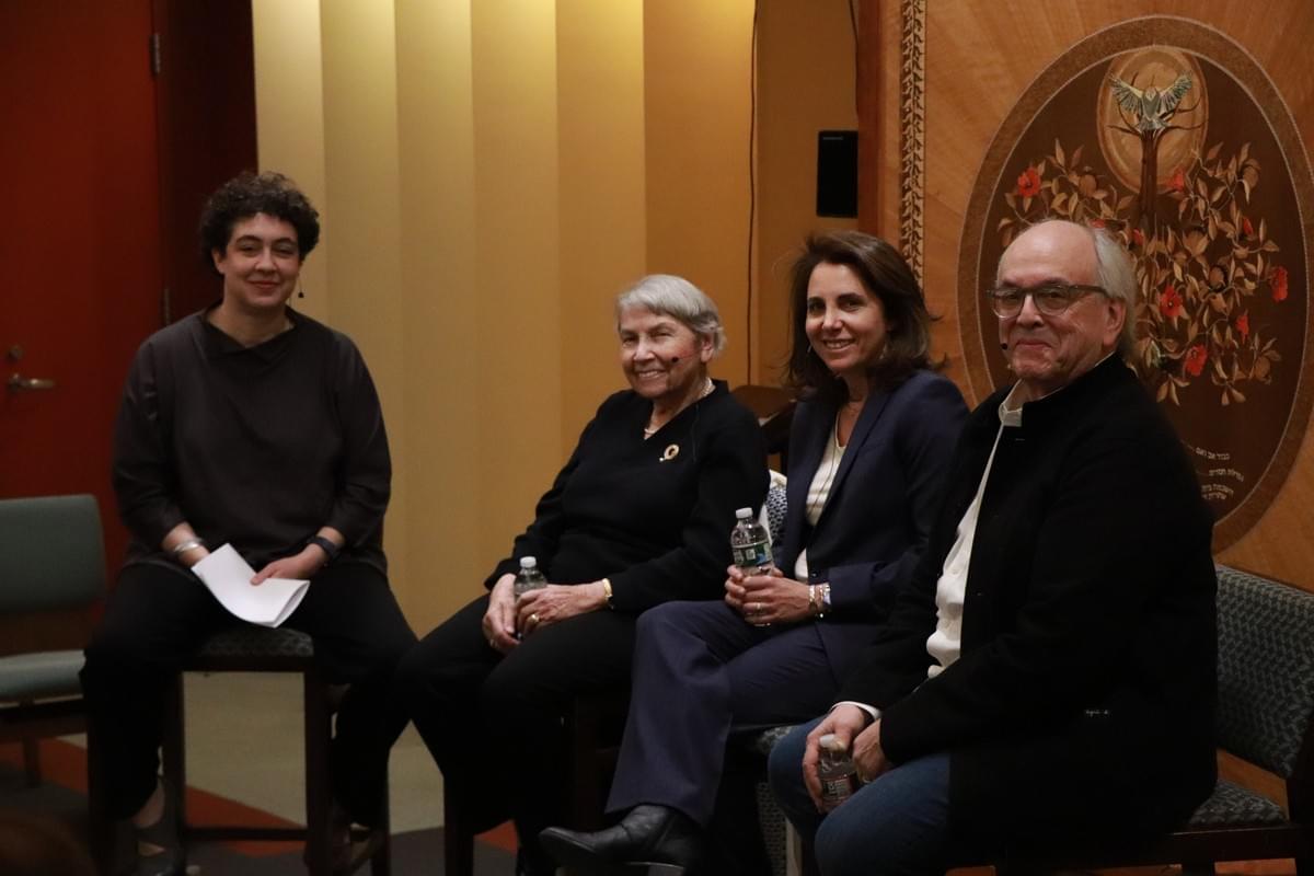 The Panel, left to right: moderator Dr. Aleisa Fishman of the USHMM, authors Edith Cord, Felice Cohen and Max Hirshfeld. The Panel, left to right: moderator Dr. Aleisa Fishman of the USHMM, authors Edith Cord, Felice Cohen and Max Hirshfeld.