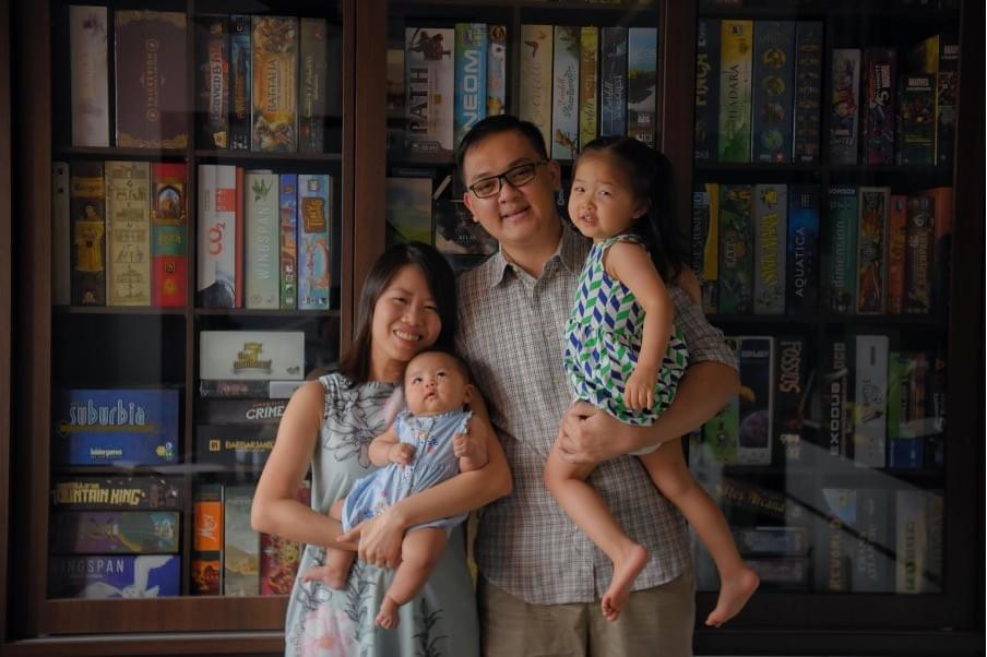 Mr Marcus Cheong and his wife Si Lin, with their daughters – two-year-old Matilda and three-month-old Rebekah. The couple, who want three or four children, said that working from home due to the pandemic has given them more confidence to care for a larger family in the future Mr Marcus Cheong and his wife Si Lin, with their daughters – two-year-old Matilda and three-month-old Rebekah. The couple, who want three or four children, said that working from home due to the pandemic has given them more confidence to care for a larger family in the future