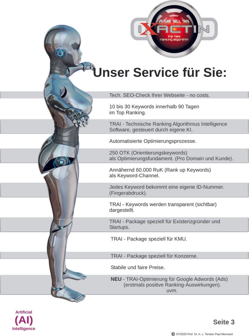 Unser Service für Sie - TRA KI Software Unser Service für Sie - TRA KI Software