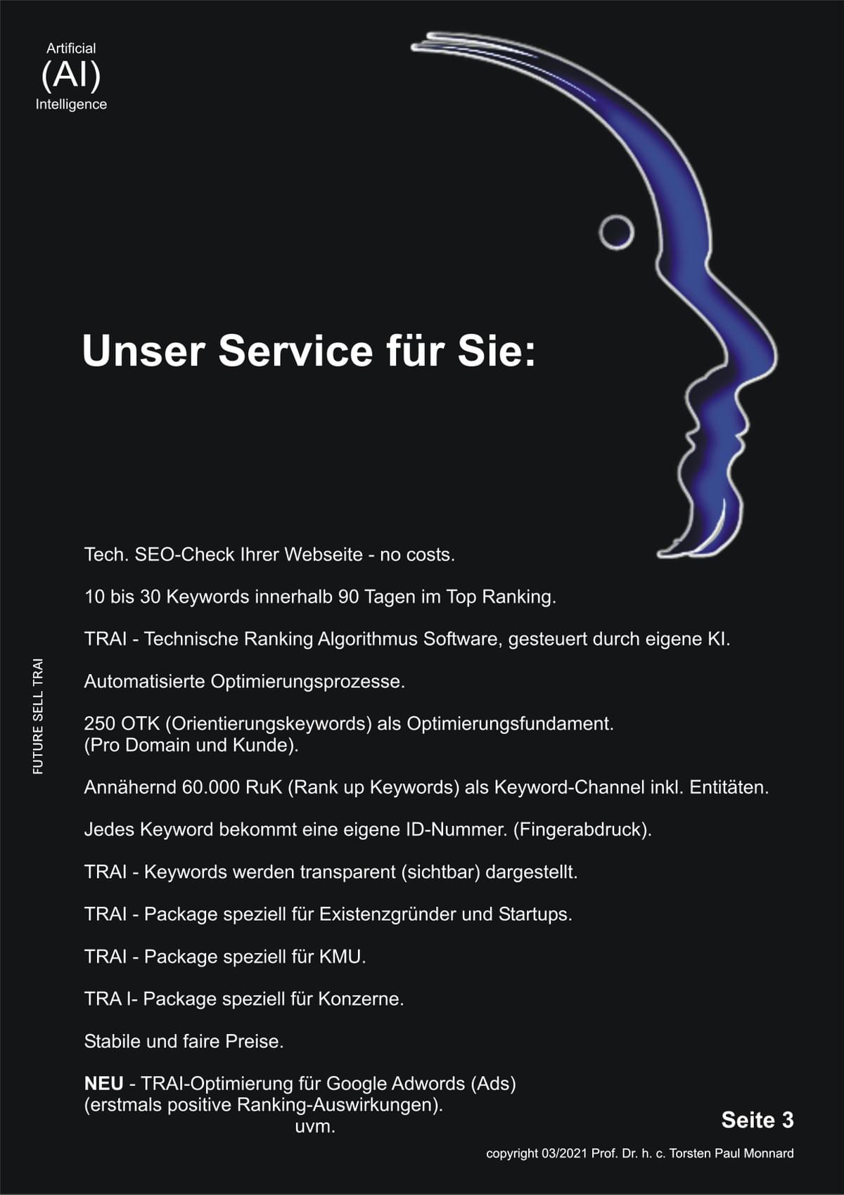Unser Service für Sie - TRA KI Software Unser Service für Sie - TRA KI Software