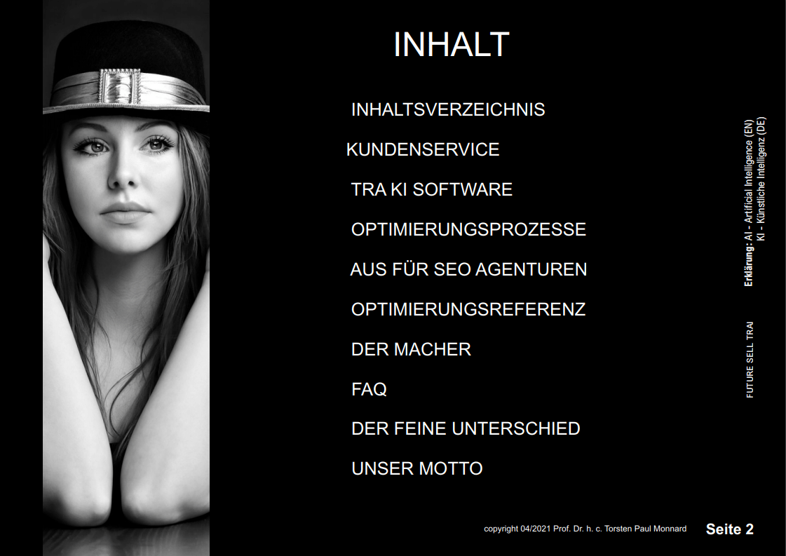 Inhaltsverzeichnis White Paper TRA KI Inhaltsverzeichnis White Paper TRA KI