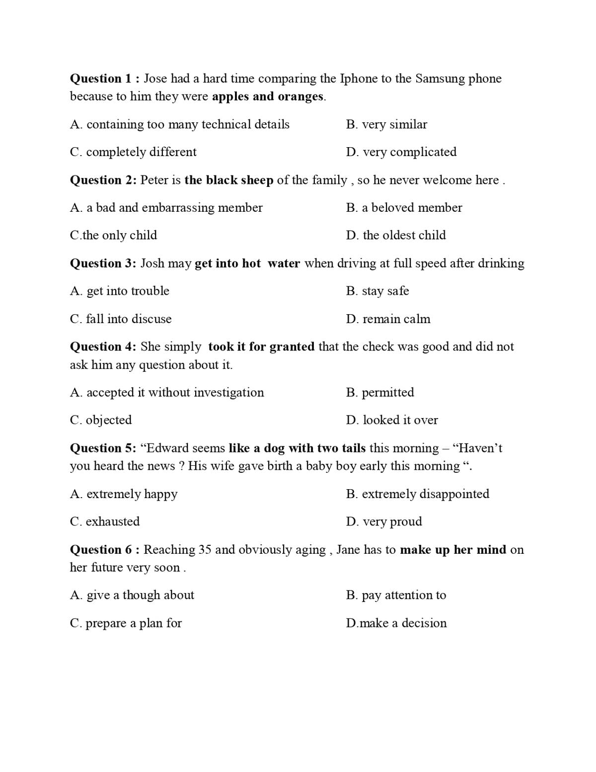 Hướng dẫn từ A đến Z dạng bài IDIOMS & PHRASAL VERBS trong Tiếng Anh THPT Quốc Gia Hướng dẫn từ A đến Z dạng bài IDIOMS & PHRASAL VERBS trong Tiếng Anh THPT Quốc Gia