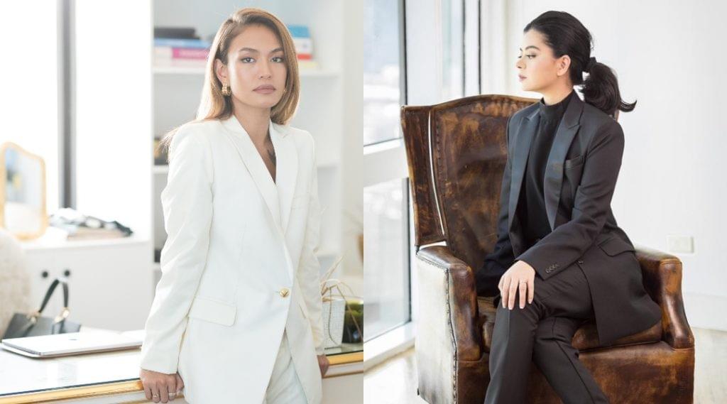 Samantha Richelle and Rocio Olbes-Ressano wearing Salvo Women suits. Samantha Richelle and Rocio Olbes-Ressano wearing Salvo Women suits.