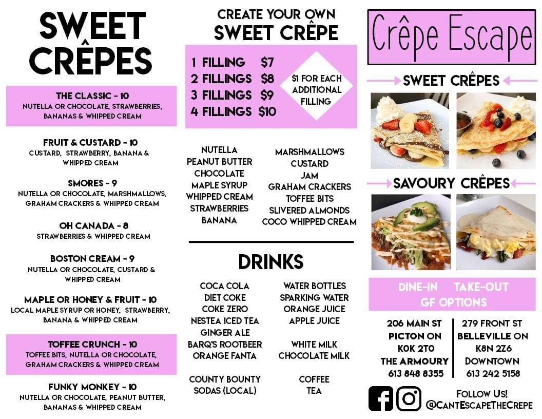 Crepe Escape on Strikingly