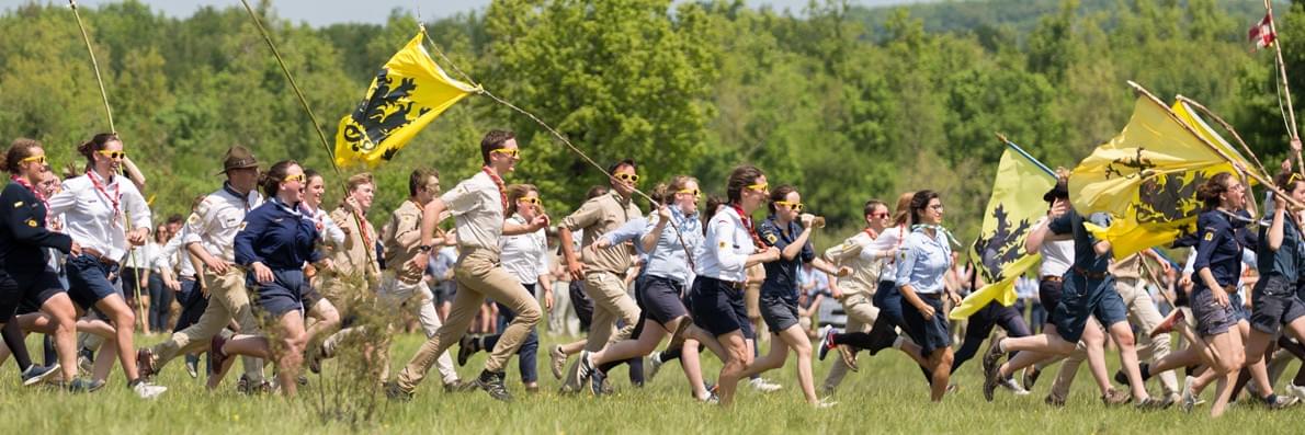 Scouts unitaires de France lors des Journées Nationales en 2018 Lille Scouts unitaires de France lors des Journées Nationales en 2018 Lille