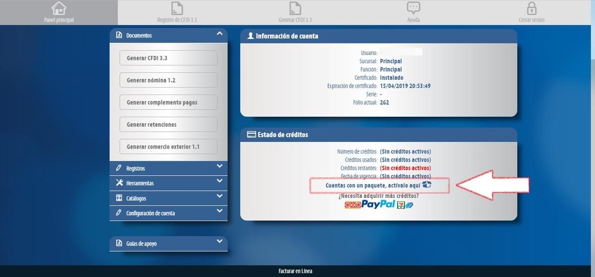 Activar paquete cdfis fel Activar paquete cdfis fel