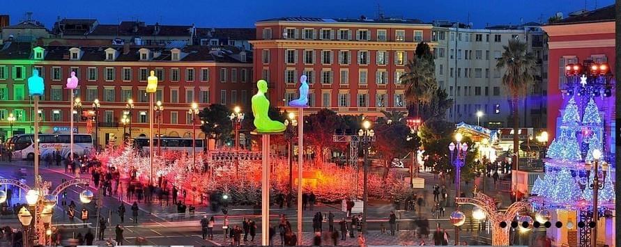 Nice, Place Massena à Noël - Photo Ellington Nice, Place Massena à Noël - Photo Ellington