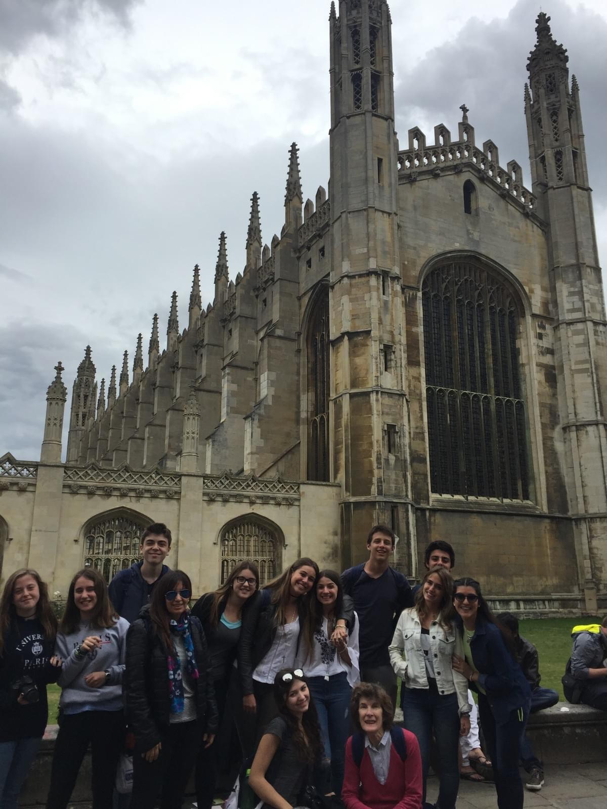 Frente a la capilla de King´s College Frente a la capilla de King´s College