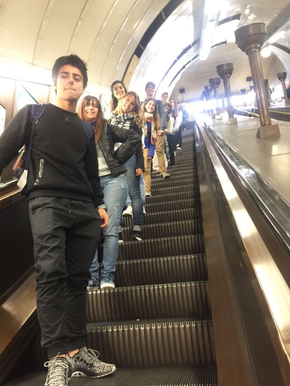 Dento del subte. Dento del subte.