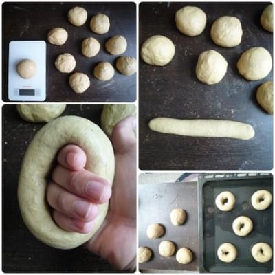 Bagels à la farine de malt et aux drêches de Gitane - la préparation Bagels à la farine de malt et aux drêches de Gitane - la préparation