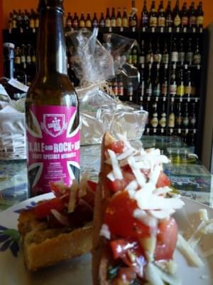 Bruschetta hédoniste à la Sex Ale and Rock 'n' Roll Bruschetta hédoniste à la Sex Ale and Rock 'n' Roll