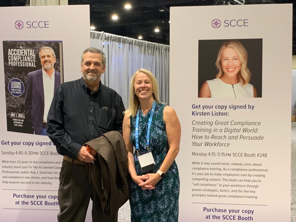 Kirsten and Roy Snell at the SCCE CEI Conference 2019 Kirsten and Roy Snell at the SCCE CEI Conference 2019