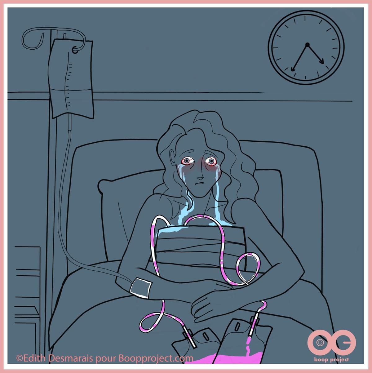 Cancer du sein: Illustration Edith Desmarais pour Boop project Cancer du sein: Illustration Edith Desmarais pour Boop project