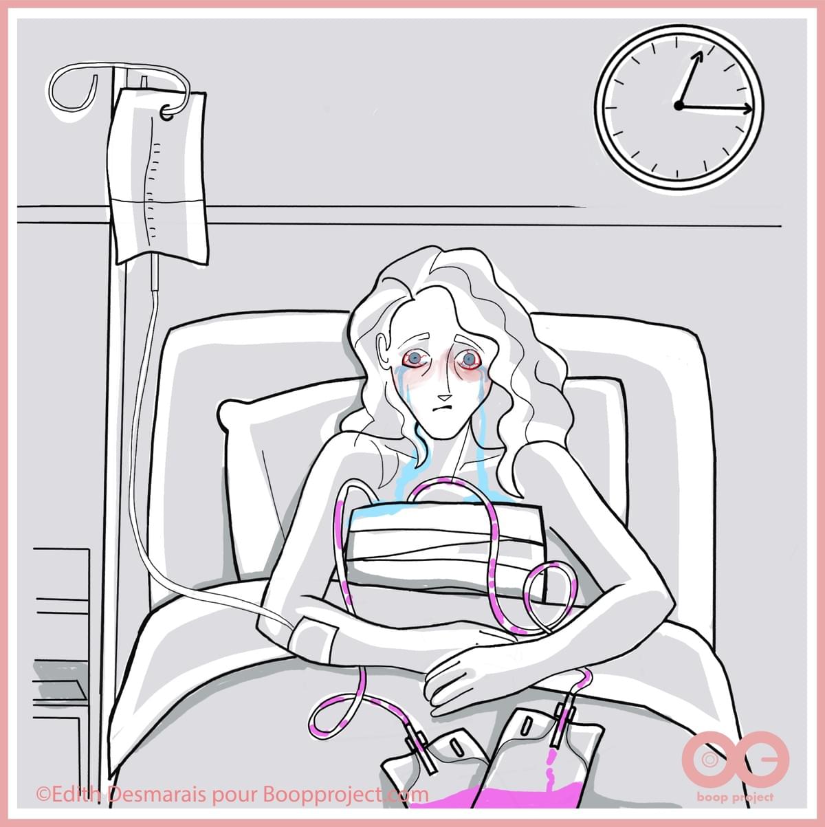 Cancer du sein: Illustration Edith Desmarais pour Boop project Cancer du sein: Illustration Edith Desmarais pour Boop project