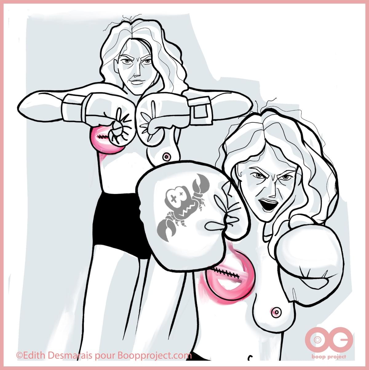 Cancer du sein: Illustration Edith Desmarais pour Boop project Cancer du sein: Illustration Edith Desmarais pour Boop project