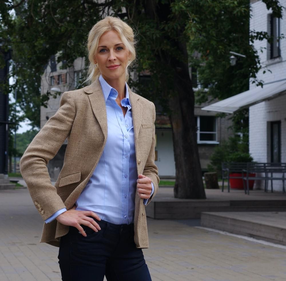 Blaue Bluse für Damen Blaue Bluse für Damen