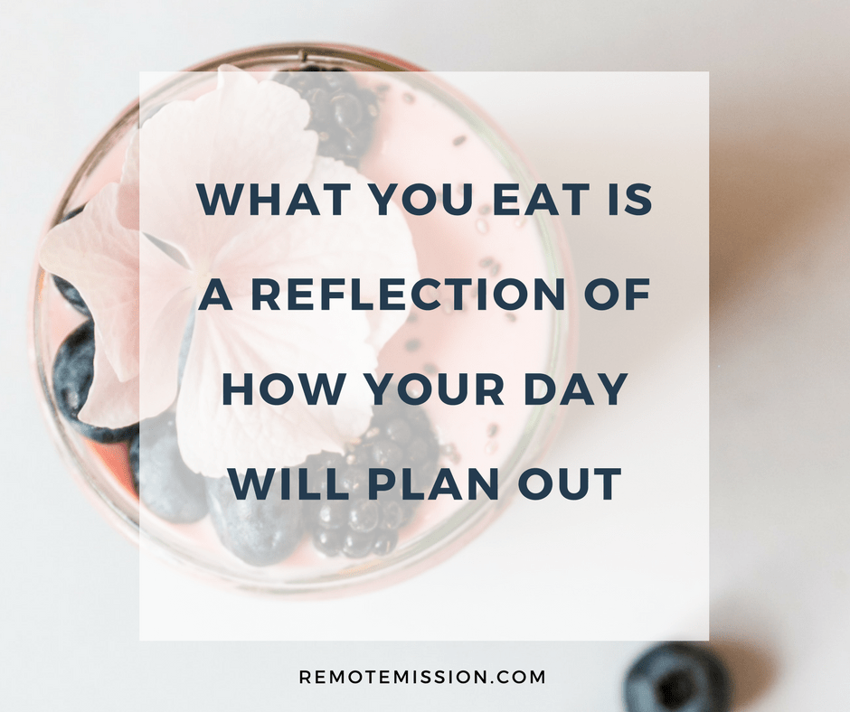 What you eat is a reflection of your day What you eat is a reflection of your day