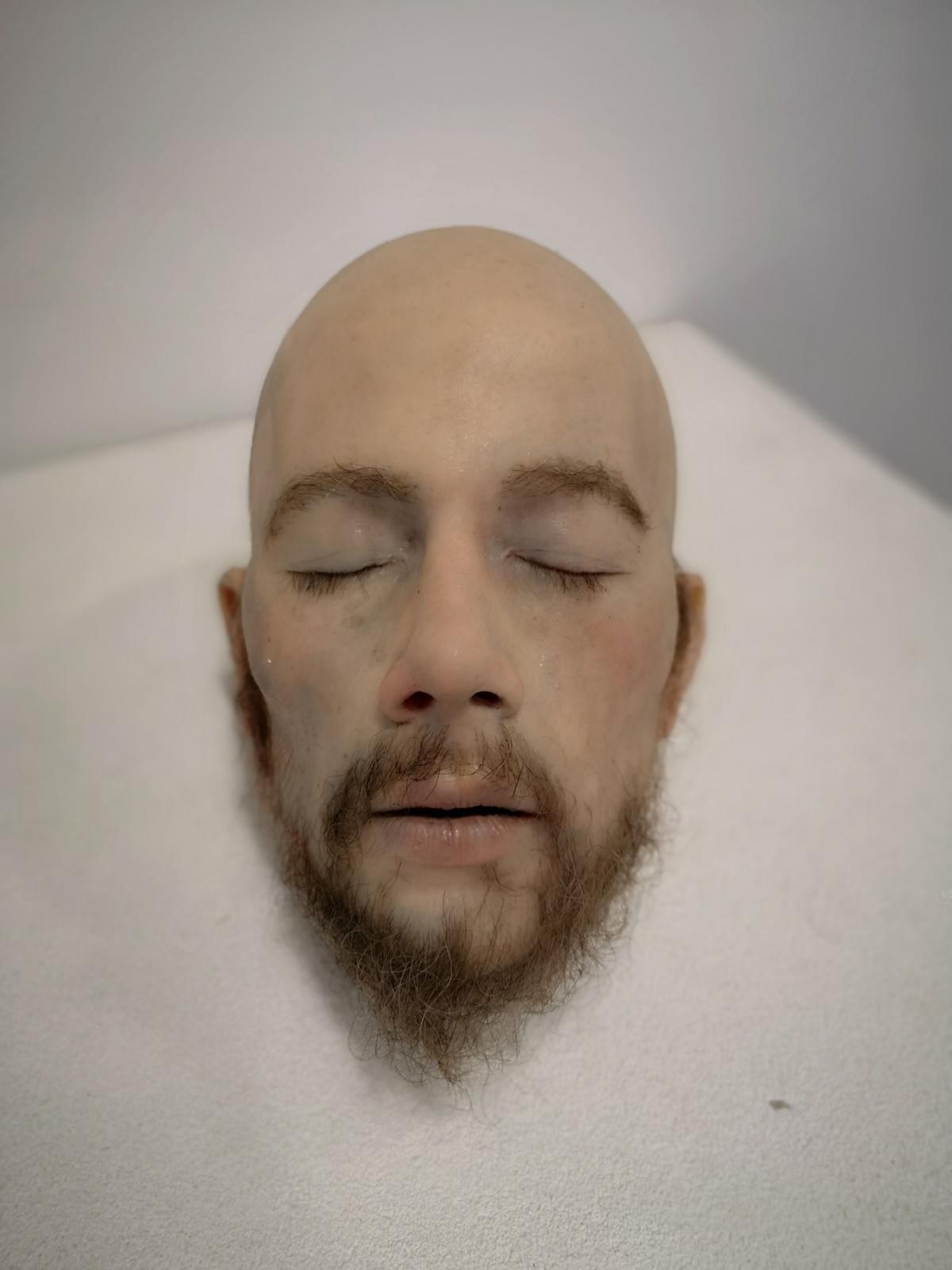 Silicone prosthetic male head from HOD Bobby McGlynn in Odyssey Studios Limerick Silicone prosthetic male head from HOD Bobby McGlynn in Odyssey Studios Limerick
