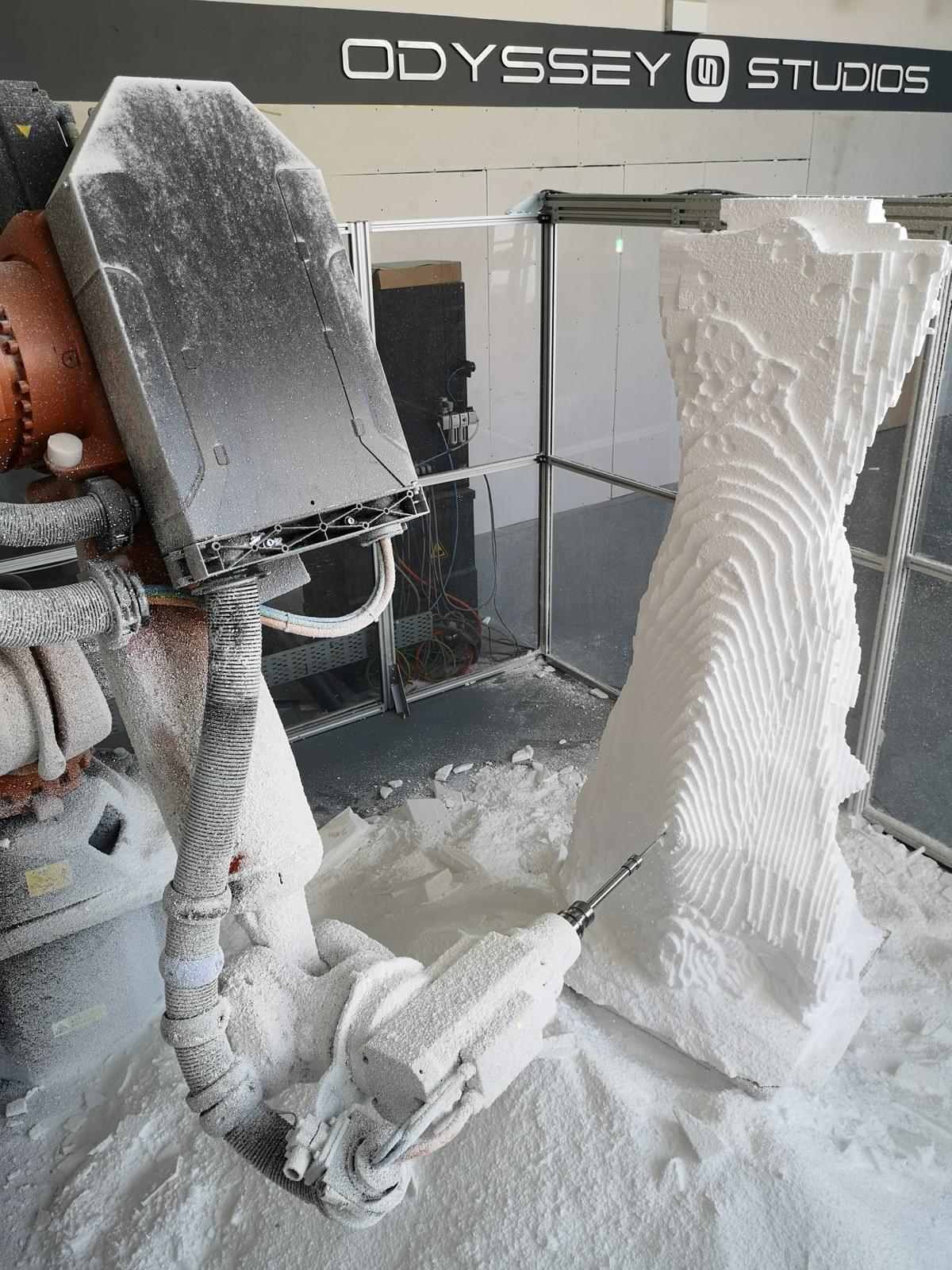 7 - Axis CNC Milling Project using EPS 300 KUKA KR210 Robot in Odyssey Studios Limerick 7 - Axis CNC Milling Project using EPS 300 KUKA KR210 Robot in Odyssey Studios Limerick