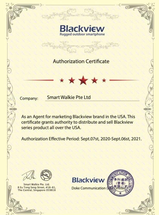 The Best Place to Buy a Blackview Rugged Smartphone Blackview Authorization Certificate The Best Place to Buy a Blackview Rugged Smartphone Blackview Authorization Certificate