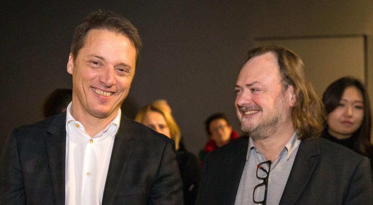 Laurent Rigail et Eric Brugier - Fabien Verschaere, « La géographie du totem » vue d’exposition au CCC OD, Tours, France, décembre 2019 © Photo F. FERNANDEZ - CCC OD, Tours Laurent Rigail et Eric Brugier - Fabien Verschaere, « La géographie du totem » vue d’exposition au CCC OD, Tours, France, décembre 2019 © Photo F. FERNANDEZ - CCC OD, Tours