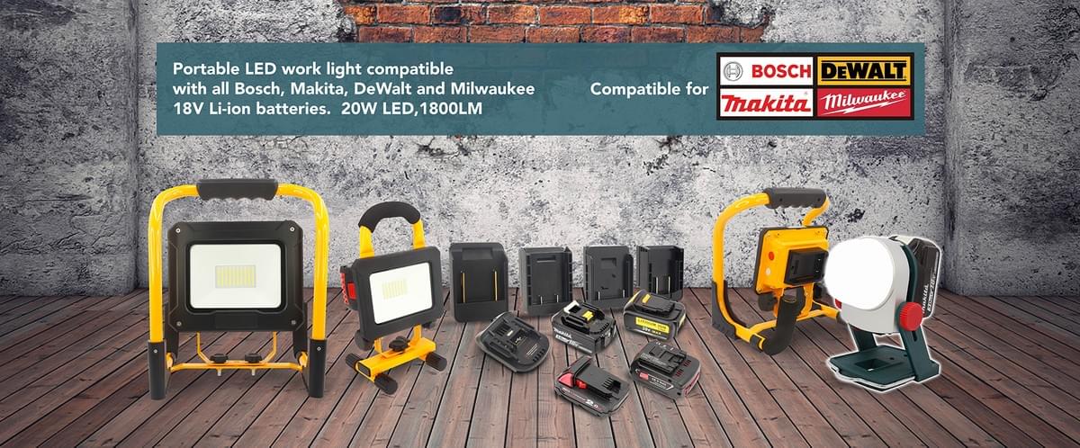 Bosch,Makita, Dewalt, Milwaukee LED Work Light Bosch,Makita, Dewalt, Milwaukee LED Work Light