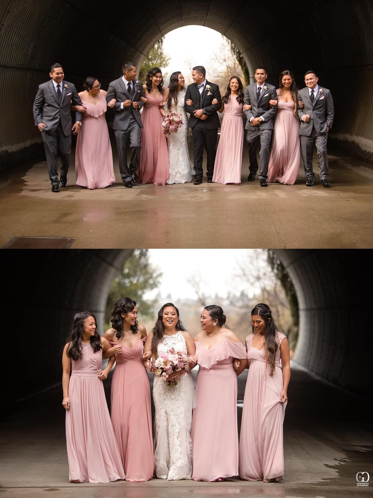 bridges golf club wedding san ramon photographer bridal party bridesmaids tunnel filipino cambodian wedding bridges golf club wedding san ramon photographer bridal party bridesmaids tunnel filipino cambodian wedding