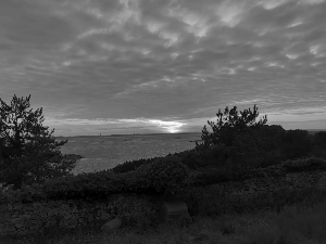 B&W sunset over Herm Island, Channel islands B&W sunset over Herm Island, Channel islands