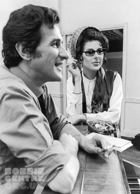 Bobbie Gentry with producer Stanley Dorfman Bobbie Gentry with producer Stanley Dorfman