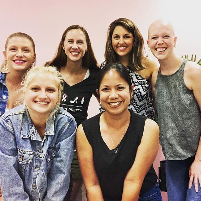 Rachel with the Fighting Pretty team Rachel with the Fighting Pretty team