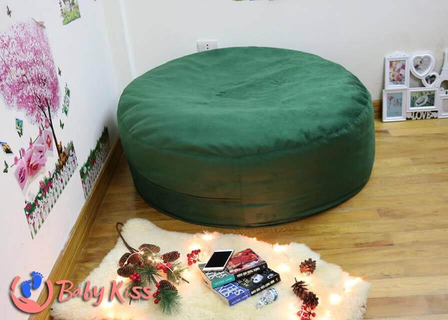 Ghế lười hạt xốp hình trụ tròn Ghế lười hạt xốp hình trụ tròn