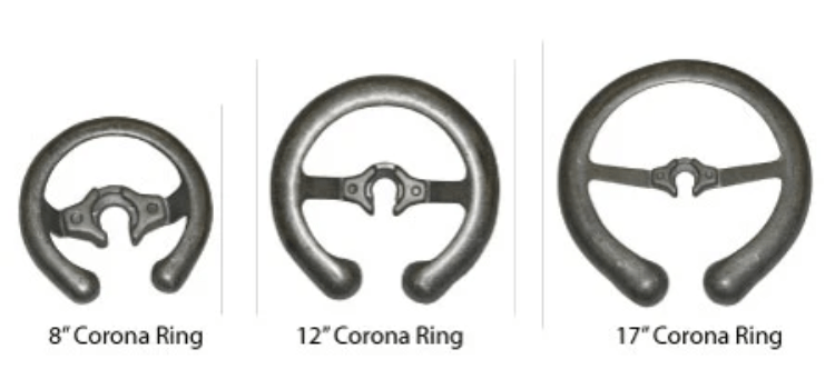 8" 12" 17" corona rings supplier China 8" 12" 17" corona rings supplier China