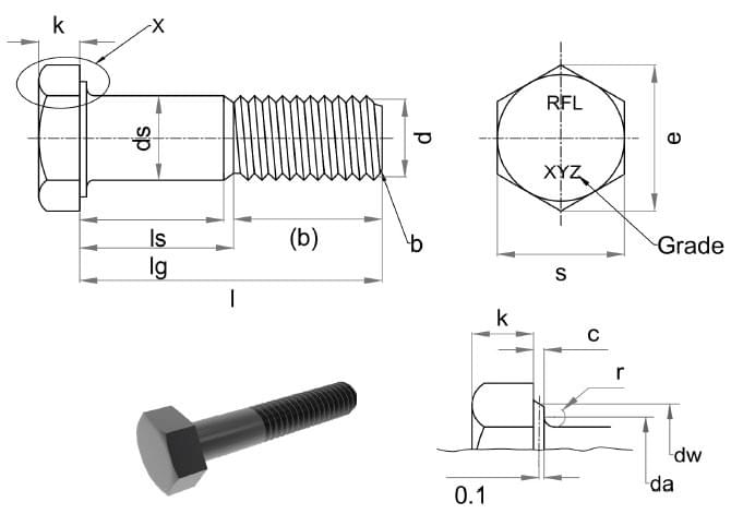 DIN EN 14399-4 Heavy Hex Bolts (Hexagon head)manufacturing in China DIN EN 14399-4 Heavy Hex Bolts (Hexagon head)manufacturing in China