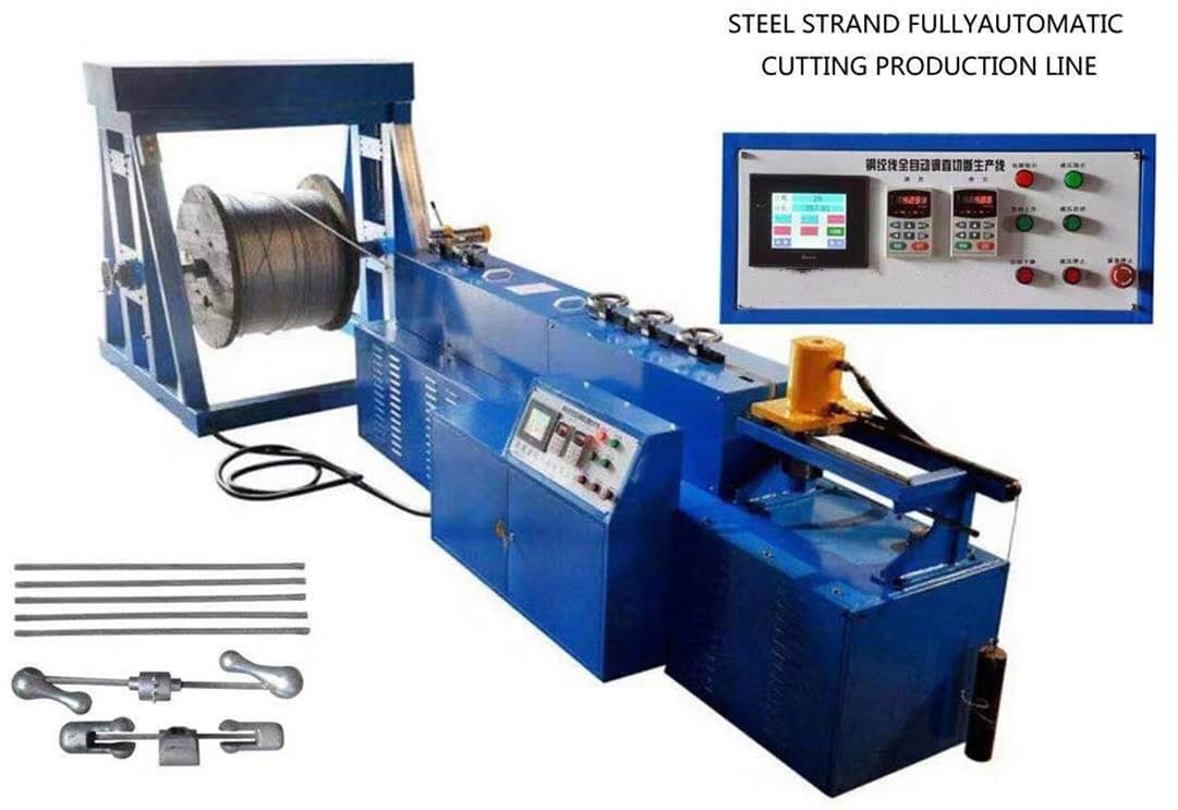 steel strand fully automatic cutting production line for vibration damper preformed armour rod making steel strand fully automatic cutting production line for vibration damper preformed armour rod making