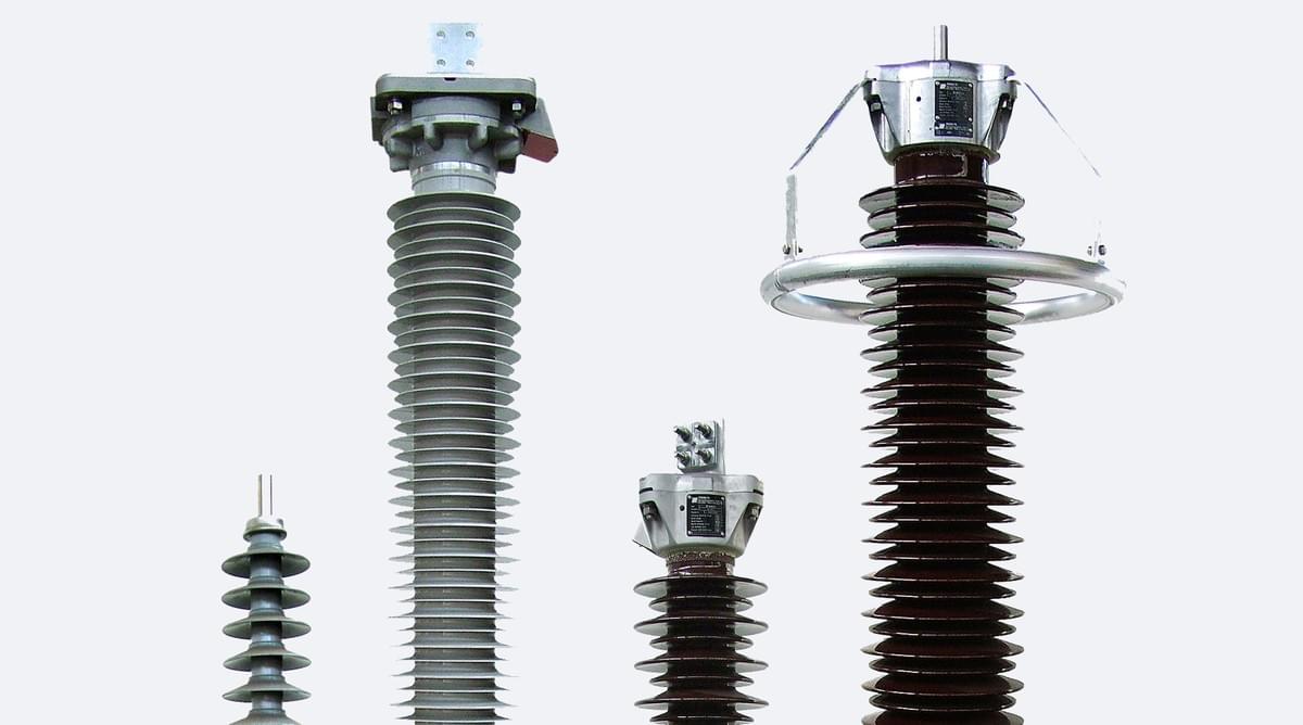TRIDELTA silicone housing surge arresters 800 kV high voltage corona rings TRIDELTA silicone housing surge arresters 800 kV high voltage corona rings