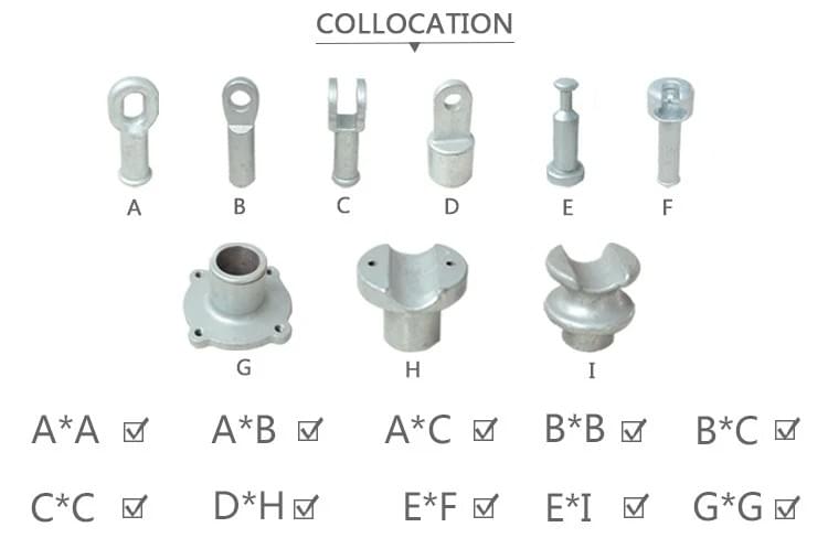 Y type insulators fittings,Aluminum cap and steel base power end fittings,metal parts supplier Y type insulators fittings,Aluminum cap and steel base power end fittings,metal parts supplier