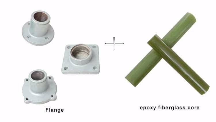 Hot-dip galvanized steel flanges factory for line post polymer insulators Hot-dip galvanized steel flanges factory for line post polymer insulators