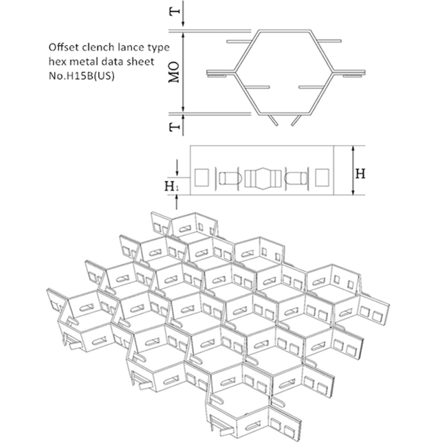 AISI316 15X2.0X50mm Stainless Steel Hexmetal,China Hexmetal Factory,offset clench lance type hexmetal manufacturer AISI316 15X2.0X50mm Stainless Steel Hexmetal,China Hexmetal Factory,offset clench lance type hexmetal manufacturer