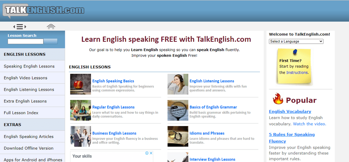 talkenglish website talkenglish website