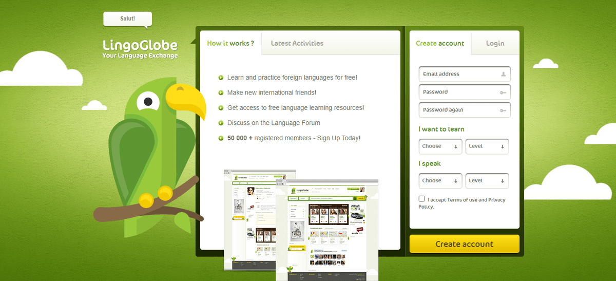 Lingo Globe web Lingo Globe web