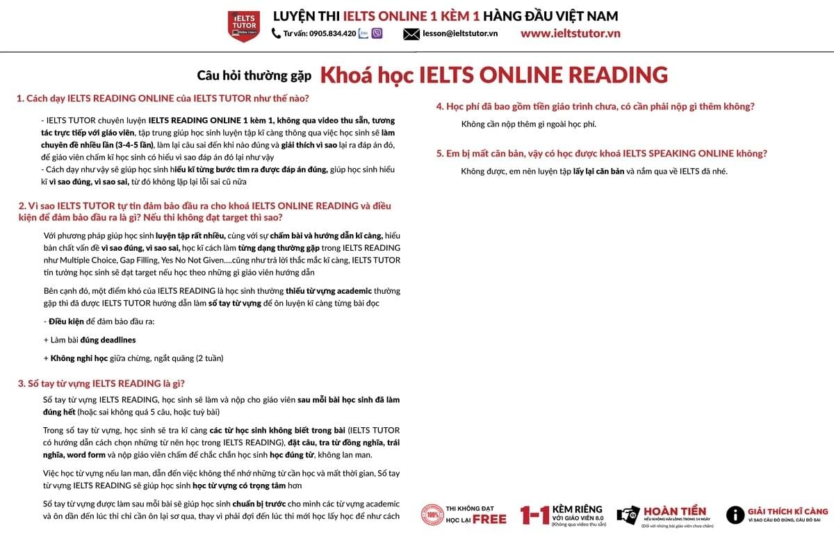 IELTS READING ONLINE 1 KÈM 1 của IELTS TUTOR IELTS READING ONLINE 1 KÈM 1 của IELTS TUTOR